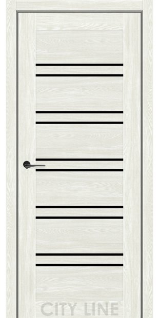 Межкомнатные двери CityLine Express TERENZA korfad-express-terenza-dub-angora-oscar-collection-s-cernym-steklom